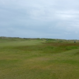 The view from the right-hand side of the 1st fairway.