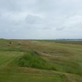 The view from the 2nd tee. The ideal line is over the right edge of the large bunker set into the left-hand side of the fairway. This will leave you with a better view of the green and an easier approach.