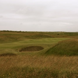 The view of the 5th green from the right-hand rough.